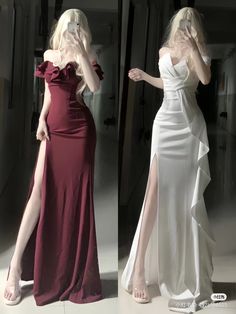 Socialite Aesthetic Classy, Cloning Aesthetic, Dresses For Events Classy, Anime Prom Dress, Prom Dress Inspiration Classy Elegant, Ball Dresses Aesthetic, Classy Prom Dresses Elegant Formal, Elegant Classy Outfits Aesthetic, Body Reference Drawing Woman Poses