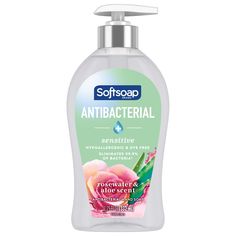 PRICES MAY VARY. Six 11.25 oz Bottles of Softsoap Antibacterial Sensitive Liquid Hand Soap Our trusted formula is designed to eliminate 99.9% of bacteria (2), ensuring your hands are clean With a rosewater and aloe scent, this antibacterial liquid hand soap effectively cleans hands while infusing small moments with joy Our clear hand soap is enriched with moisturizers and helps protect skin’s natural barrier by retaining skin’s natural moisture This hypoallergenic bathroom hand soap is paraben f Antibacterial Hand Soap, Rose Scent, Liquid Hand Soap, Soap Pump, Rose Scented Products, Small Moments, Dye Free, Clean Hands, White Tea