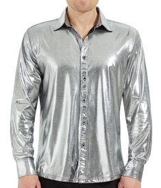 PRICES MAY VARY. No machine wash !! 100%Polyster,lightweight,soft and breathable,Shiny Sequins Design. Button-down closure;Long sleeves;Stitching process;buttoned cuff Best NightClub Party Shirts,Perfect for Stage Performance/Party/Disco Prom/Christmas/Halloween party/Casual wear /Costume Size Tips: Please choose your size according to our size chart images (Not the Amazon Size Chart) Disco Prom, Party Shirts Men, Men Dress Shirt, Prom Costume, Disco Shirt, Nightclub Party, Disco Party, Mens Luxury, Party Shirts