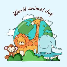 an image of the world animal day