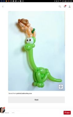 Balloon Inspiration, Dinosaur Balloons, Balloon Creations