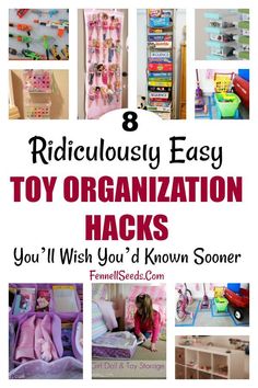 the words ridiculous easy toy organization hacks you'll wish you'd known some