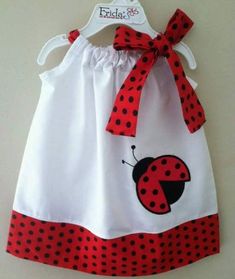 Cutiie Birthday Ladybug, Bug Dress, Ladybug Dress, Baby Ladybug, Kids Pillow Cases, Ladybug Birthday, A Ladybug, Ladybug Party