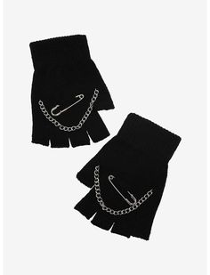 Emo Fingerless Gloves, Emo Goth Clothes, Black Clothes Aesthetic, Fingerless Gloves Aesthetic, Diy Fingerless Gloves, Pretty Gloves, Cool Gloves, Goth Gloves, Emo Designs