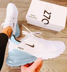 Cute Tennis Shoes For Teens, Cute 270s, Cute Trendy Shoes Running, Cute Trending Shoes, Womens Cute Shoes, Nike Air Max 270 Aesthetic, Nike Air Max 270 Custom, Cute Air Max 270, Athletic Shoes Aesthetic