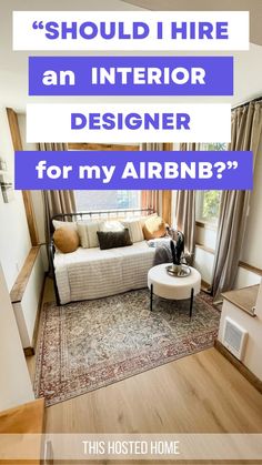 If you're asking yourself, "should I hire an interior designer for my airbnb?," don't make the same mistakes I did! Here are the reasons why you should hire an interior designer! Room Ideas Bedroom Cozy, Airbnb Decor, Airbnb Design, Design System, Room Ideas Bedroom, Cozy Living Rooms, Apartment Design, Interior Design Studio, Cozy Bedroom