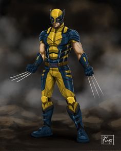 an artist's rendering of wolverine from the animated series