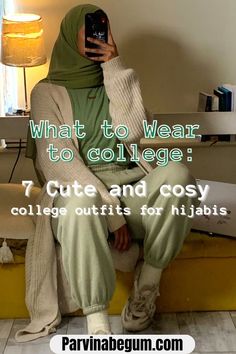 college outfits What To Wear To College, Style College, Winter Outfits For School, Outfits Hijab