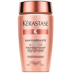 Perfect for coloured or sensitive hair, Kérastase Discipline Bain Fluidealiste Gentle (250ml) and Fondant Fluidealiste will cleanse, condition and repair your hair to leave it feeling stronger, smoother and more lustrous, whilst protecting against frizz and humidity for up to 72 hours.  Contains:  Kérastase Discipline Bain Fluidealiste Gentle 250ml: Smooth, strengthen and add resilience to your hair with Kérastase Discipline Bain Fluidealiste Gentle. Formulated with amino acids, a wheat protein derivative and ceramide R, it will smooth and strengthen your hair, whilst the pro-keratin formula will restore the integrity of the hair. Creating an even surface area, it'll leave your hair with a soft texture and a frizz-free finish, whilst the formula is ideal for colour-treated and sensitised t Kerastase Conditioner, Kerastase Discipline, Restore Damaged Hair, First Aid Beauty, Frizz Control, Frizz Free, Shea Moisture Products, Clean Skincare, Moroccan Oil