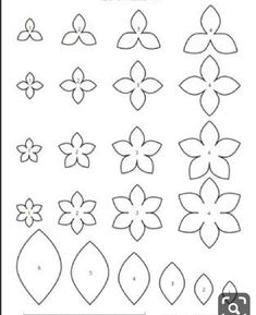 the flower pattern is shown in black and white, with an additional line to make it easier