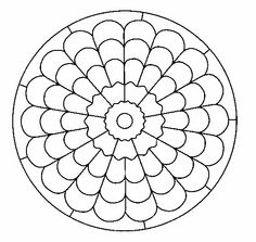 a circular pattern that looks like it has been drawn in the shape of a flower