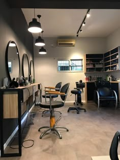 the salon is clean and ready for customers to use