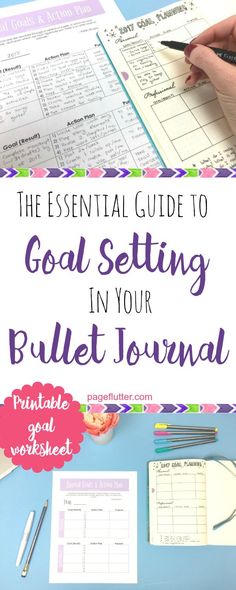 Resolution or reality? Make 2017 your best year with goal setting and your bullet journal. Bullet Journal Goal Setting, Yearly Goals Bullet Journal, Bullet Journal Goals Page Layout, Goal Setting Bullet Journal, Bullet Journal Planner, Reading Goals Bullet Journal, How To Bullet Journal, Goals Bullet Journal, Goals Worksheet