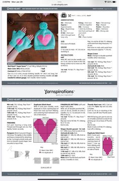 Fingerless Mittens, Red Heart, Knitting Patterns, Knitting, Pattern, Knit Patterns