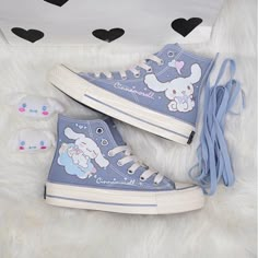 Original Laurel Dog High Top Canvas Shoes on Storenvy Mode Indie, Black High Top Shoes, Dr Shoes, Kawaii Shoes, Harajuku Style, Hello Kitty Items, Canvas Shoes Women, Pretty Shoes, Kawaii Clothes