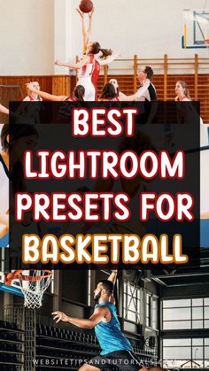 Best Lightroom Presets for Basketball Sports Presets Lightroom, Lightroom Sports Presets Free, Sports Photography Tips, Digital Photography Lessons, Best Lightroom Presets, Photos For Instagram, Lightroom Presets Tutorial, Basketball Photos, Basketball Photography