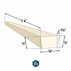 an image of a plane with measurements for the bottom and side sections, including one end