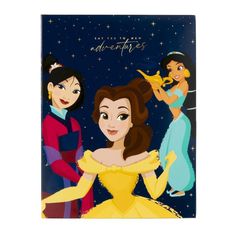 an image of disney princesses in the night sky