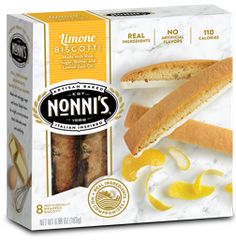 a box of nonni's cookies with nuts