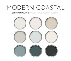 the color scheme for modern coastal