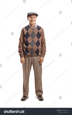 Man Standing Pose, Old Man Clothes, Old Man Outfit, Men Street Look, Senior Pictures Dresses, Alex Ross Art, Man Full Body, Full Body Costumes, Senior Pictures Boys