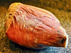 a piece of meat sitting on top of a counter