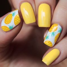 Nail Yellow, Gel Manicure Colors, Yellow Nail, Summer Gel Nails, Nails Yellow, Yellow Pastel, Manicure Colors