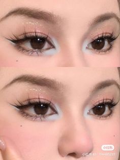 Eye Makeup With No Eyeliner, Slay Makeup Looks, Dainty Makeup, Doe Eyes Makeup, K Beauty Makeup, Korean Makeup Trends, Occasion Makeup, Slay Makeup