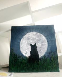 acrylic painting big picture handmade night in the mountains draw Art Inspo Paint, Bathroom Paintings Canvas, Painting Ideas Spooky, Aesthetic Paintings For Room, Art Inspiration Painting Canvas Ideas, Easy Painting Ideas On Canvas Aesthetic, Gift Painting Ideas, Huge Canvas Painting Ideas, Painting Inspiration Acrylic