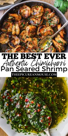 the best ever italian chicken parmesan pan - seared shrimp with fresh herbs