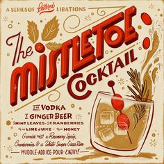 an advertisement for the mistel cocktail