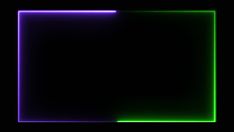 an image of a square in the middle of a black background with green and purple lights