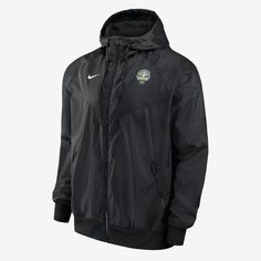 Meet a true Nike classic—with a twist. Team details infuse our iconic Windrunner jacket with a touch of Chicago Sky pride while the chevron design adds heritage running-inspired style. Windrunner Jacket, Nike Classic, Chevron Design, Wnba, Mens Outerwear, Men's Nike, Outerwear Jackets, Black Fashion, Nike Men