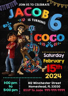 an image of a birthday party with the theme of coco and jack in mexican style