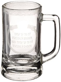 Vikings 12oz. Glass Stein Mug Disney Coffee Mugs, Vikings Fan, Glass Mugs, Viking Glass, Puzzle Shop, History Channel, Beer Stein, Historical Drama, 1000 Piece Jigsaw Puzzles