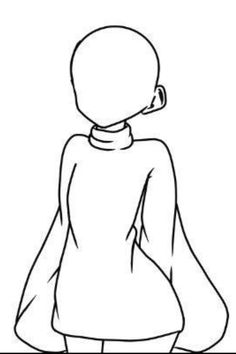 the back view of a woman's head in black and white, with her hands on her hips