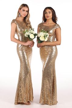 MADE TO ORDER ITEM Add a little sparkle to your special day or night in our Kira sequin maxi dress. This elegant sequin gown features low cowl back and high round neckline with a cap sleeve. Fitted through the bodice and torso, the skirt kicks out slightly from the knee down. It is the perfect bridesmaid dress or for any formal occasion. Note: this is a made-to-order item and will be dispatched in 5-10 business days Stunning figure-hugging sequin maxi dress Fully lined High round neckline Low co Mermaid Long Bridesmaid Dresses, Bachelorette Party Dress, Champagne Bridesmaid Dresses, Champagne Bridesmaid, Perfect Bridesmaid Dress, Beautiful Prom Dresses, Long Bridesmaid Dress, Sequin Maxi, Sequin Maxi Dress