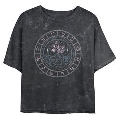 a black t - shirt with the zodiac sign on it