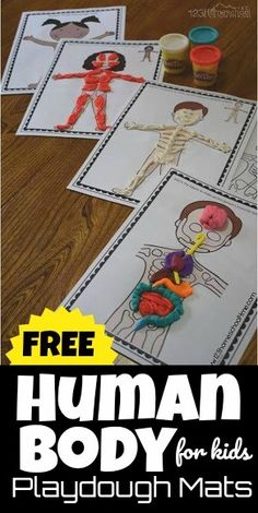 free human body printables for kids to playdough mats are perfect for learning about the human body