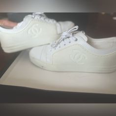 White Chanel Sneakers Comes With Box ! Great Condition Great Price White Chanel Sneakers, Shoes Chanel, Chanel Sneakers, Chanel Shoes, White Sneakers, A Couple, Color White, Chanel, Size 7