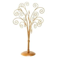 This fun yet elegant Table-Top Card Holder Tree is a perfect for displaying holiday cards, hanging ornaments and more. This piece features 11 arms and 22 scrolls. The tree looks wonderful on any tabletop and features a gold painted finish. Features Display ornaments, cards Jewelry Display miniature specialty ornamentsSpecifications Color: Gold Material: Metal Dimension: 10.25 x 10.25 x 16.5 in. - SKU: TRPR1303 Color: Yellow. Metal Ornament Tree, Ornament Tree Display, Gold Metal Table, Tree Bed, Coastal Ornament, Wire Ornaments, Colored Led Lights, Metal Table Top, Ornament Display