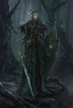 Dark Fey, Forest God, Dark Souls Art