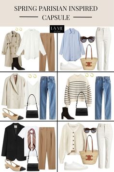 Minimalist Wardrobe Capsule, Parisian Outfits, Tattoo Beautiful, Capsule Wardrobe Women, Classic Capsule Wardrobe, Outfit 2023, Capsule Wardrobe Outfits, Outfit Travel, Fashion Capsule Wardrobe