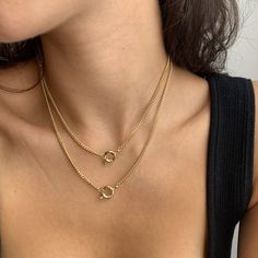 Locked in the Loop Necklace – EVRYJEWELS Rich Necklace, Gold Inspo, Loop Necklace, Fun Clothes, Sassy Girl, Jewel Necklace, Dope Jewelry, Trendy Necklaces, Jewelry Lookbook