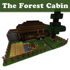 the forest cabin is made out of wood and grass