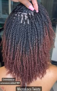 Micro 2 Strand Twist, African American Twist Hairstyles, Micro Mini Twists Natural Hair, Micro Nubian Twist, Microlocs Twist, Hair Locks Hairstyles, Medium Microlocs, Micro Locks Hair Styles, Micro Twists With Extensions