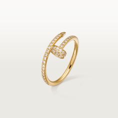 CRB4231500 - Juste un Clou ring - Yellow gold, diamonds - Cartier Piaget Ring, Juste Un Clou Ring, Expensive Jewelry Luxury, Nail Ring, Cartier Jewelry, Expensive Jewelry, Dream Jewelry, Recycled Sterling Silver, Cartier Ring