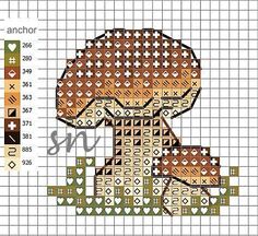 a cross stitch pattern with an image of a teddy bear