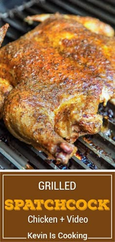 grilled chicken and video recipe on the grill