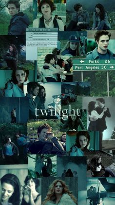 the twilight saga movie poster is shown